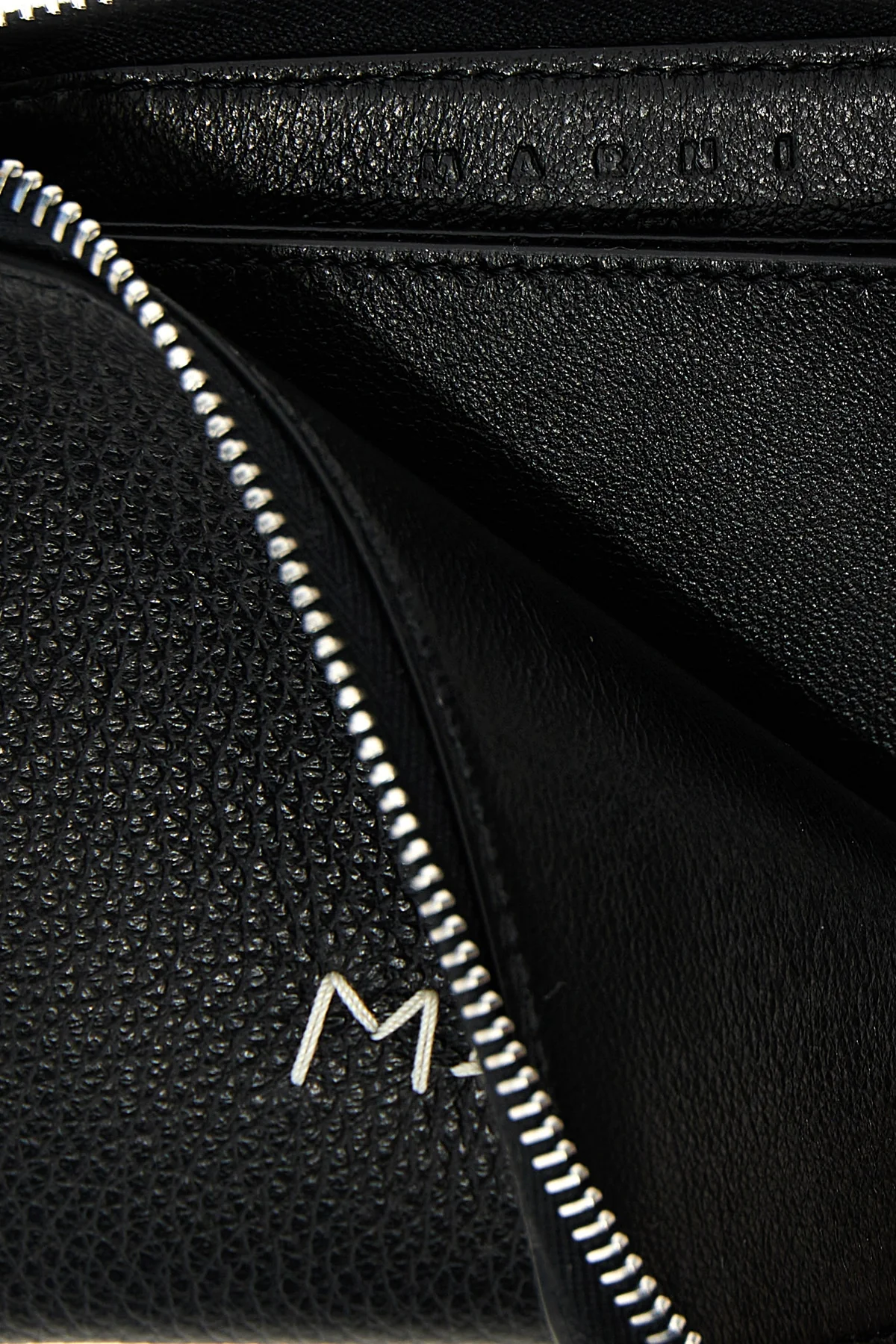 hammered leather wallet