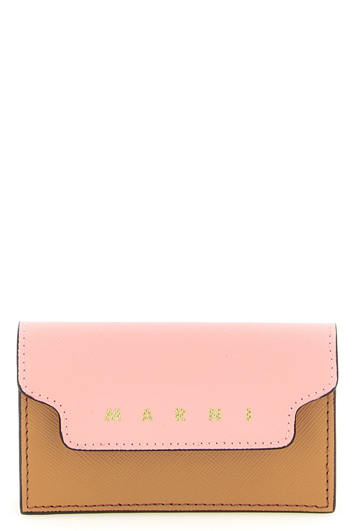 saffiano leather business card holder