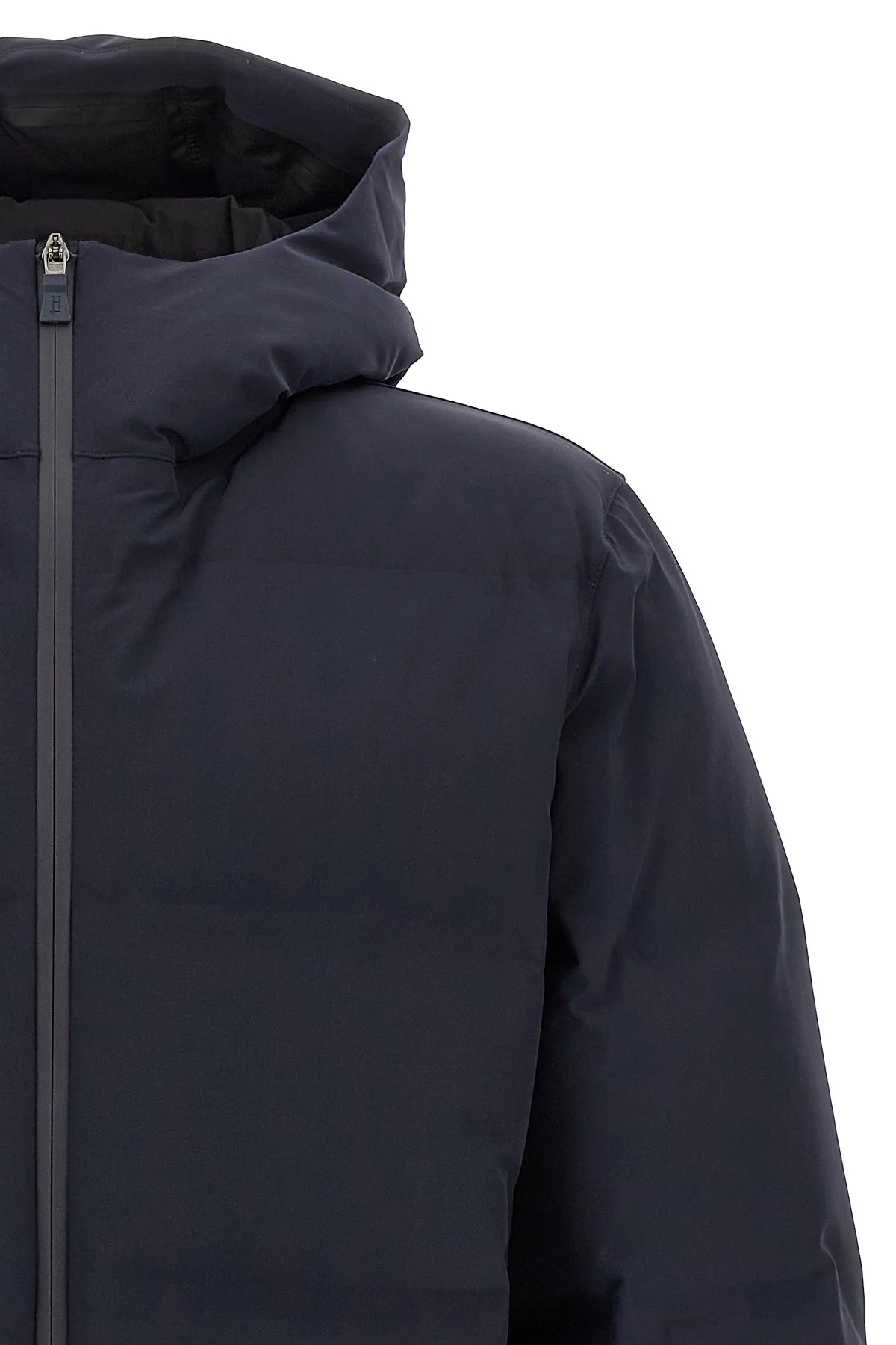 new impact down jacket in slightly quilted water-repellent technical fabric