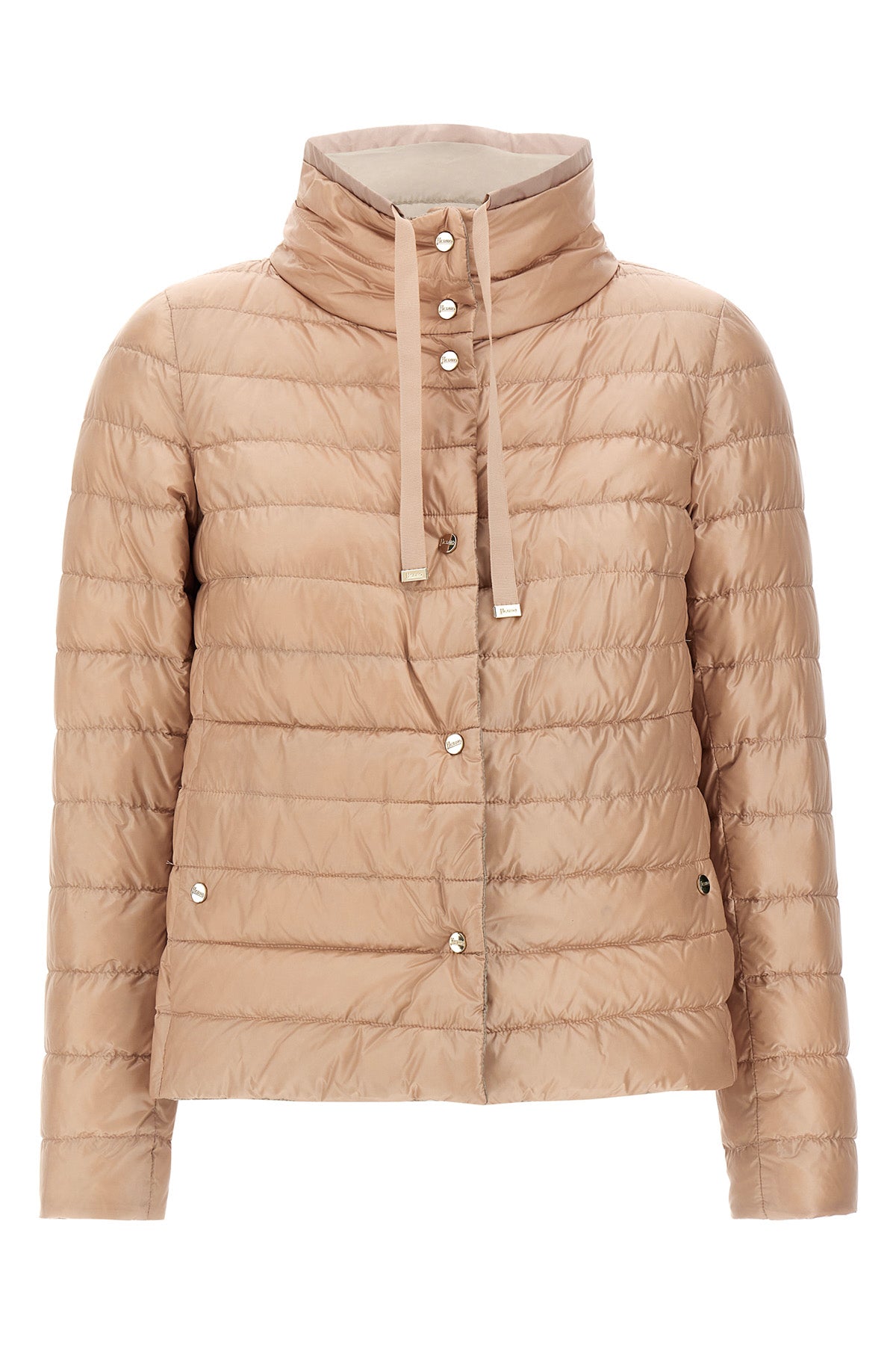 reversible quilted nylon down jacket