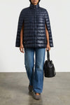 ultralight nylon cape down jacket