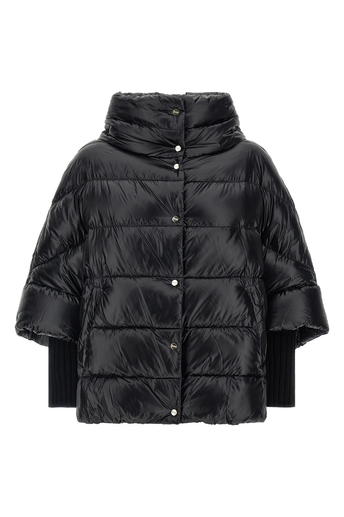 the herno hood redefines the volumes of outerwear through a flared silhouette