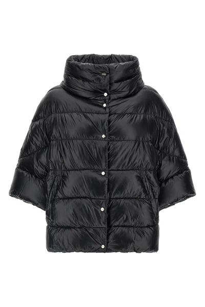 the herno hood redefines the volumes of outerwear through a flared silhouette