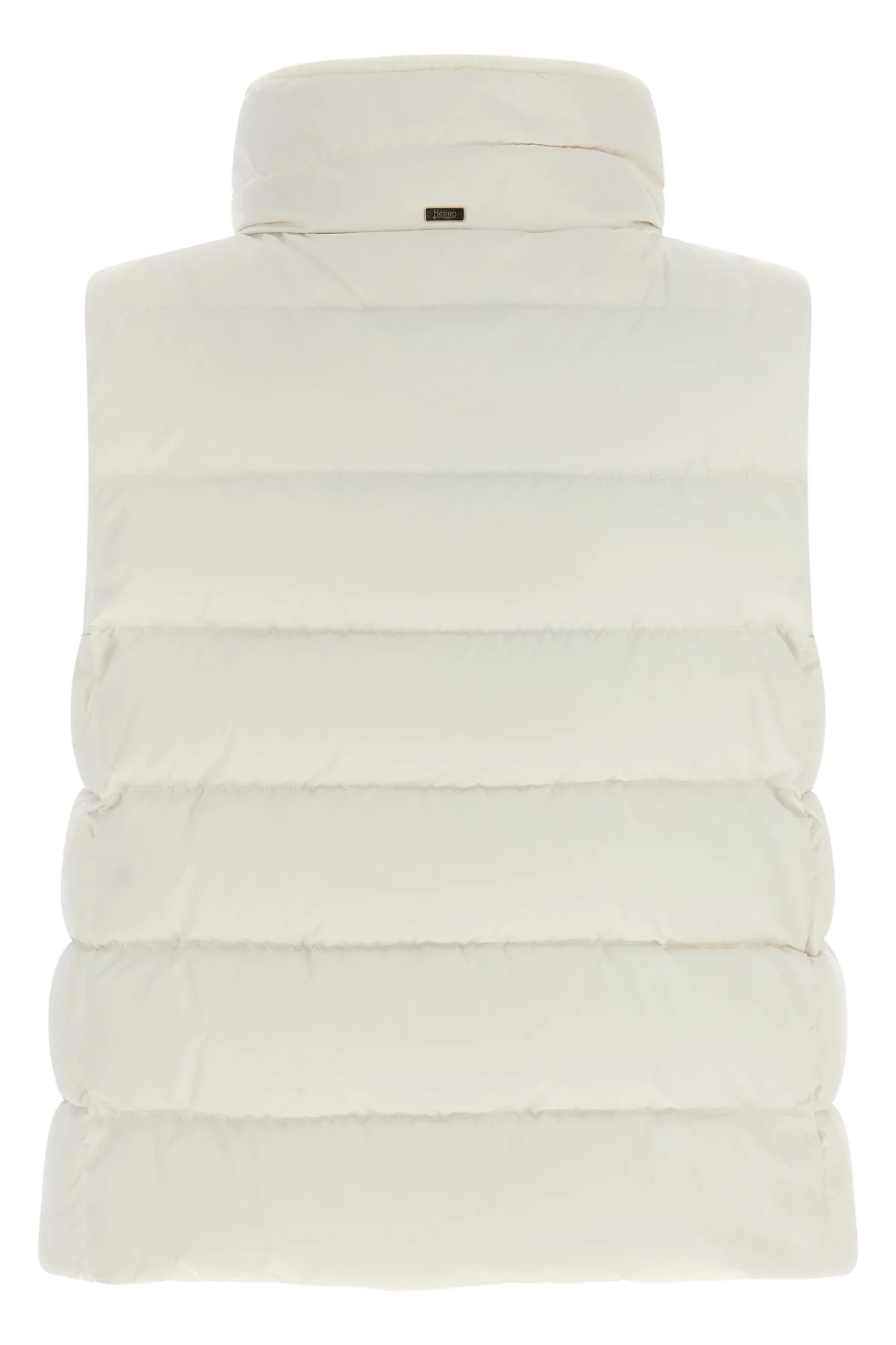 HERNO 40 hernos padded vest redefines the volumes of outerwear through a tailor-inspired
