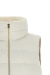 hernos padded vest redefines the volumes of outerwear through a tailor-inspired