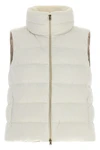 hernos padded vest redefines the volumes of outerwear through a tailor-inspired