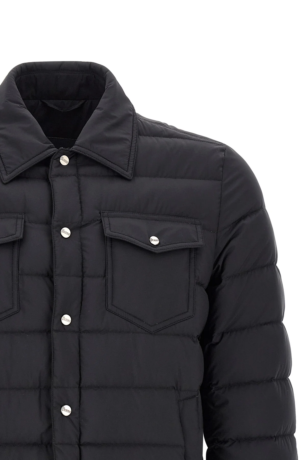 the herno la denim jacket quilted jacket