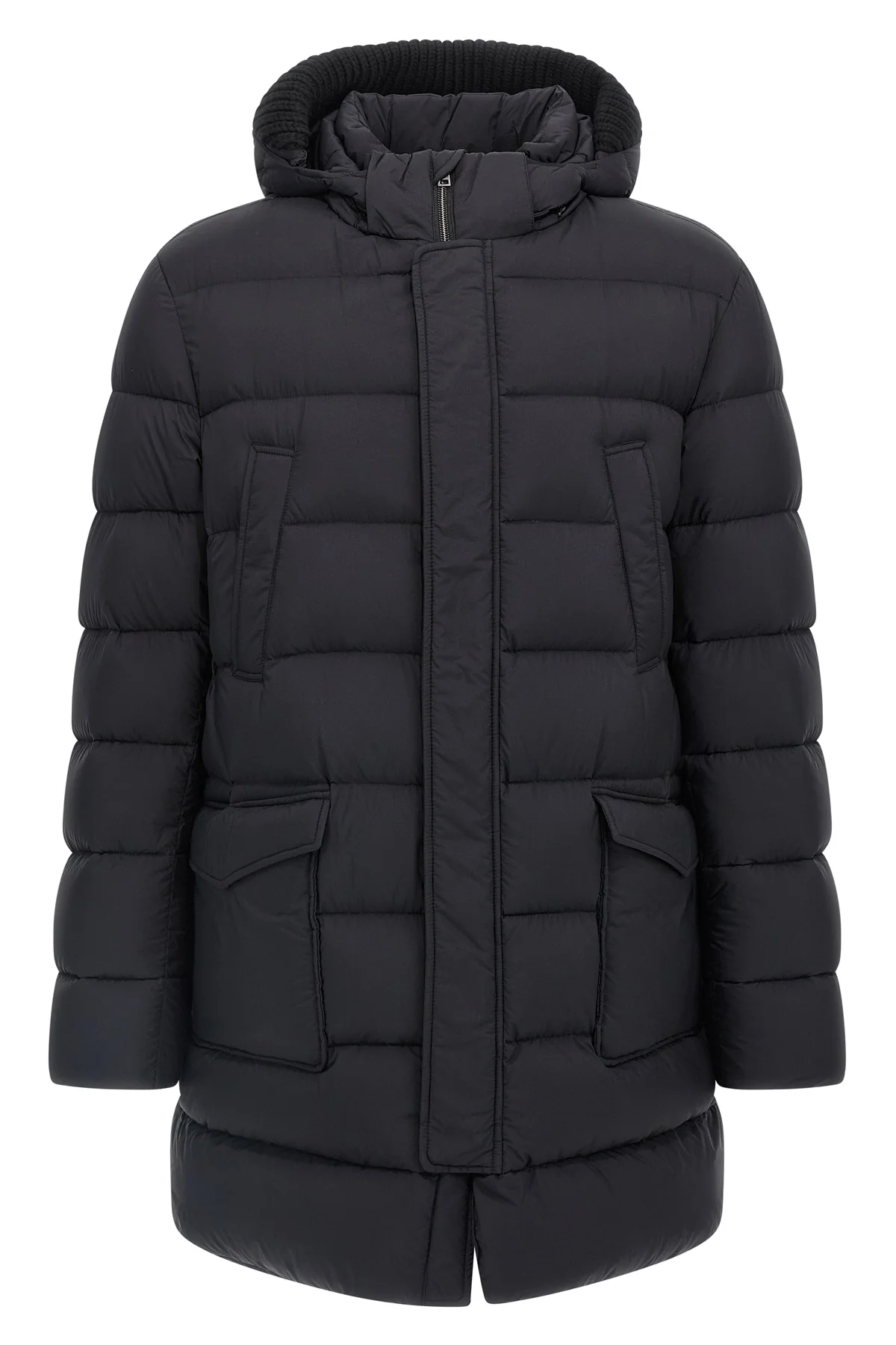 HERNO 48 long il parka nylon microfiber down jacket slightly waterproof goose down padd