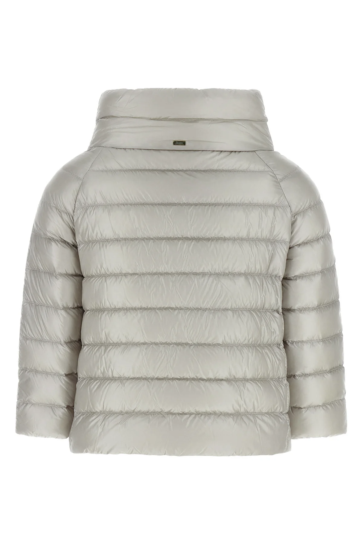 the herno sofia mini hood sets new standards for outerwear through a geometric