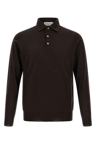 the larmeri studio long-sleeved polo shirt
