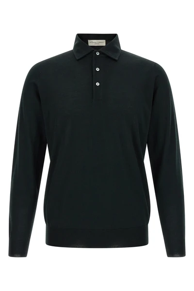 the larmeri studio long-sleeved polo shirt