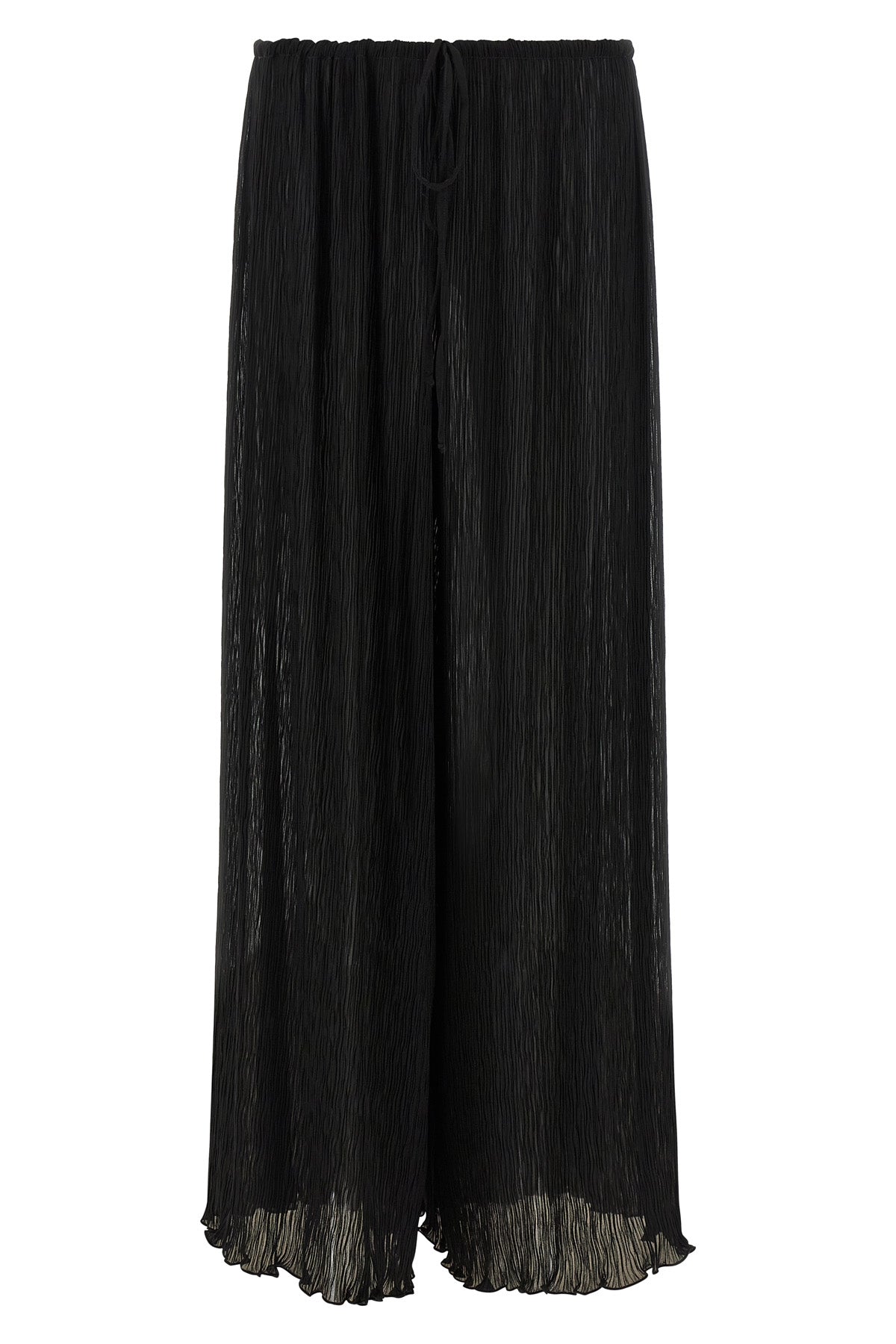 ALLIS OS light micro pleated georgette trousers