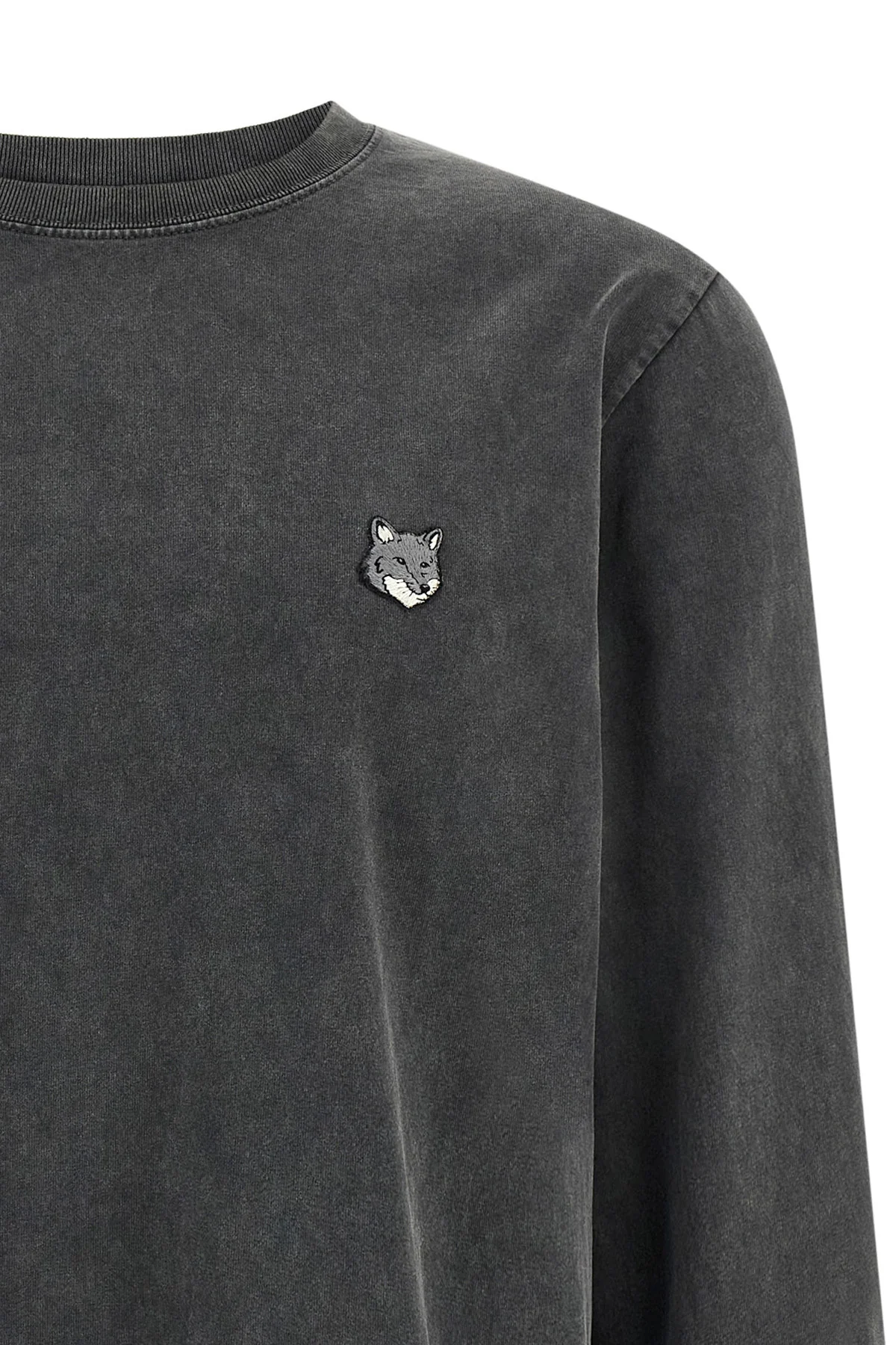 maison kitsuné fox head long-sleeved t-shirt