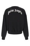 back curved logo sweatshirt in brushed cotton