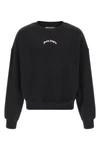 back curved logo sweatshirt in brushed cotton