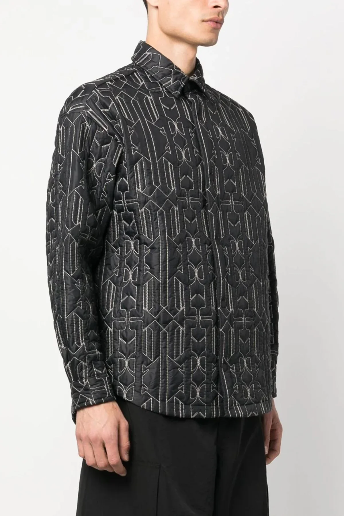 all monogram quilted dover jacket in quilted nylon