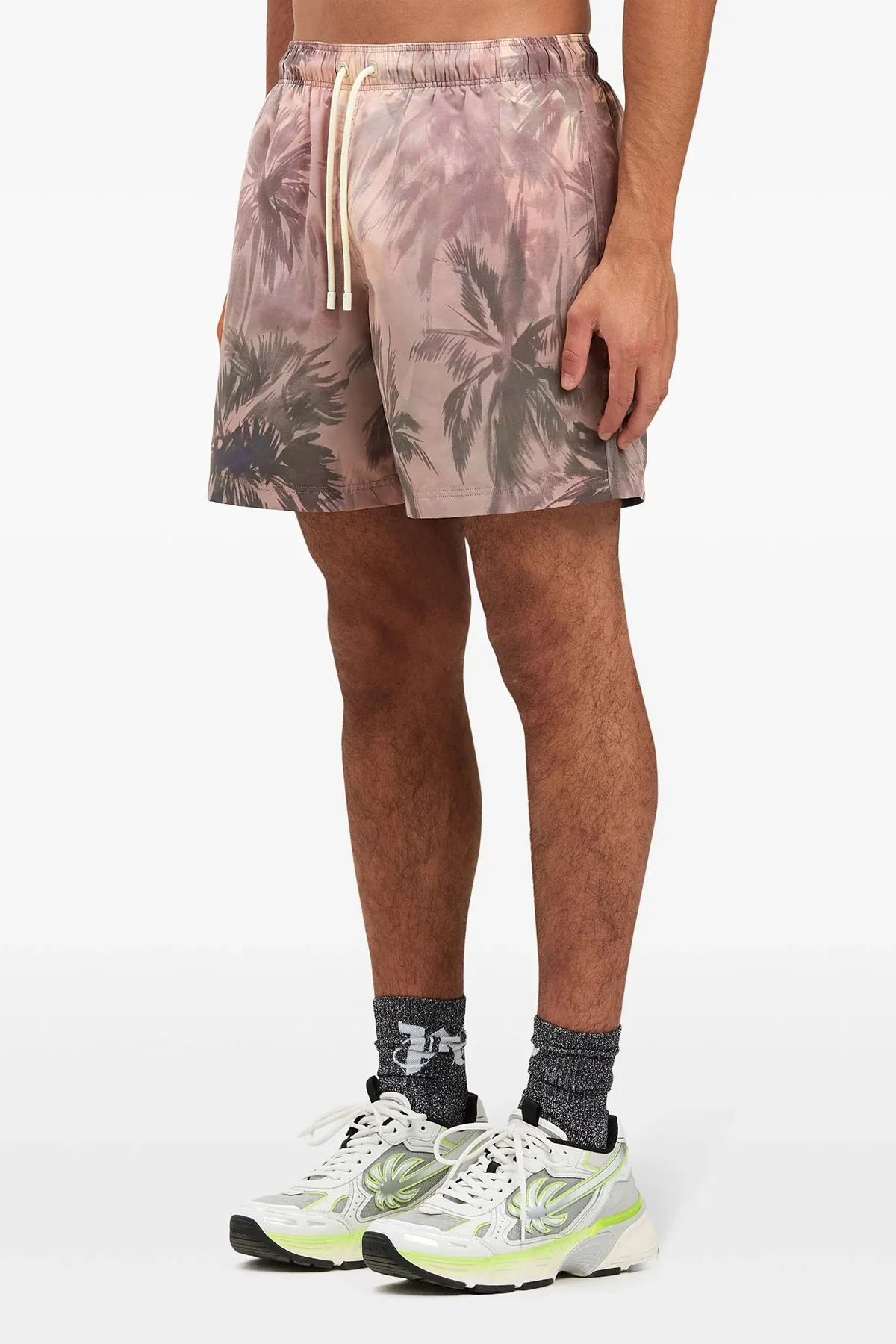 PALM ANGELS S swimsuit in all-over sunset palms print technical fabric