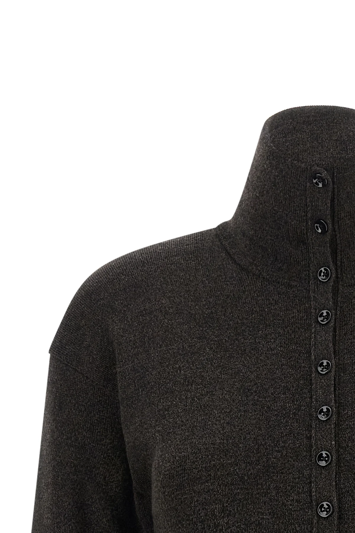 the lemaire top in pure merino wool embodies an essential and sophisticated eleg