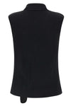 the lemaire vest redefines the codes of knitwear through a deconstructed and inn