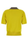 the marni short-sleeved polo shirt is made of pure cashmere knit