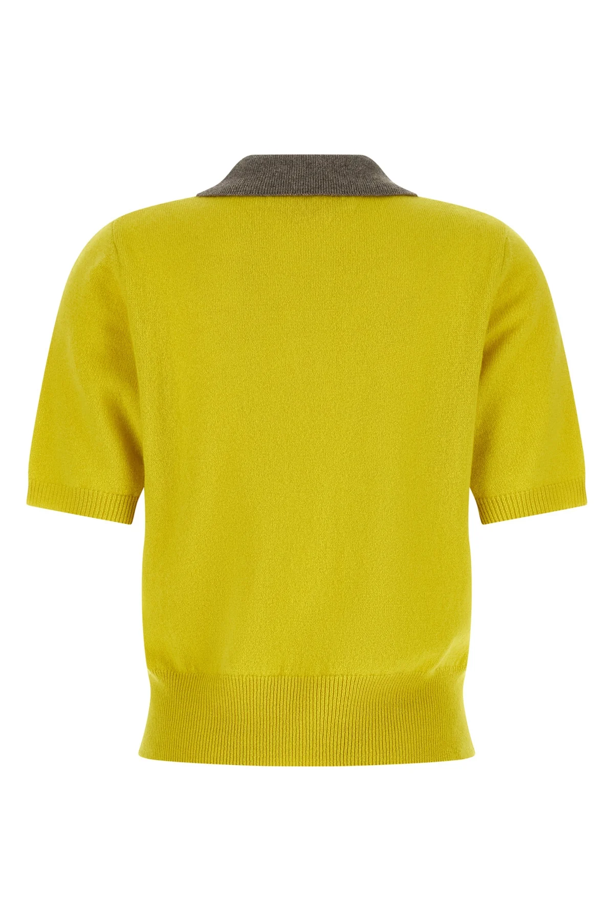 the marni short-sleeved polo shirt is made of pure cashmere knit
