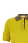 the marni short-sleeved polo shirt is made of pure cashmere knit
