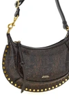 the isabel marant oskan moon shoulder bag defines a structured crescent silhou