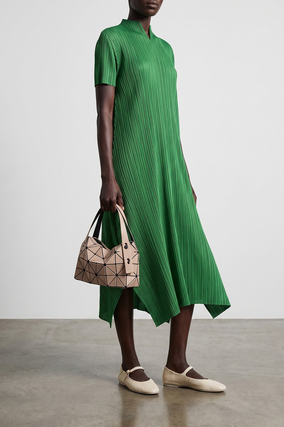 PLEATS PLEASE ISSEY MIYAKE 3 monthly colors: march pleated midi dress