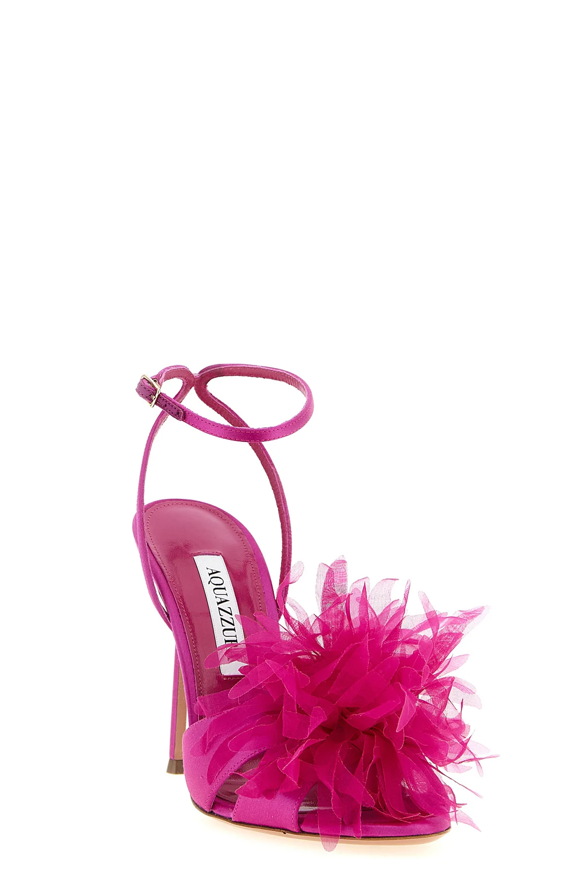 poème bright satin sandals