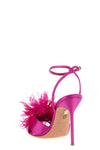poème bright satin sandals