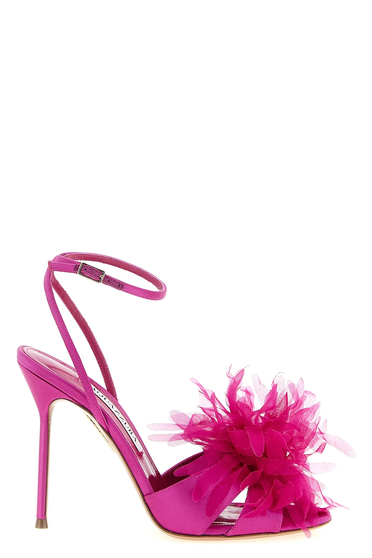 poème bright satin sandals