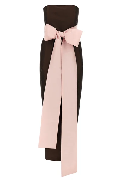 long lina taffeta dress