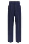 savannah fox pants in linen and silk blend