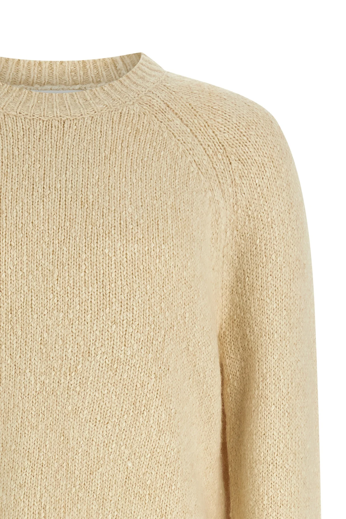 hanori sweater in lightly brushed wool and cotton blend