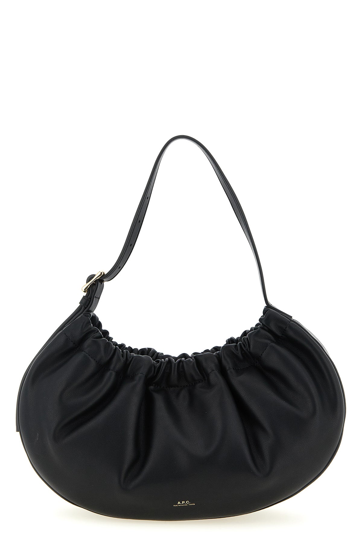 A.P.C. OS ninon hoop shoulder bag in soft cowhide leather