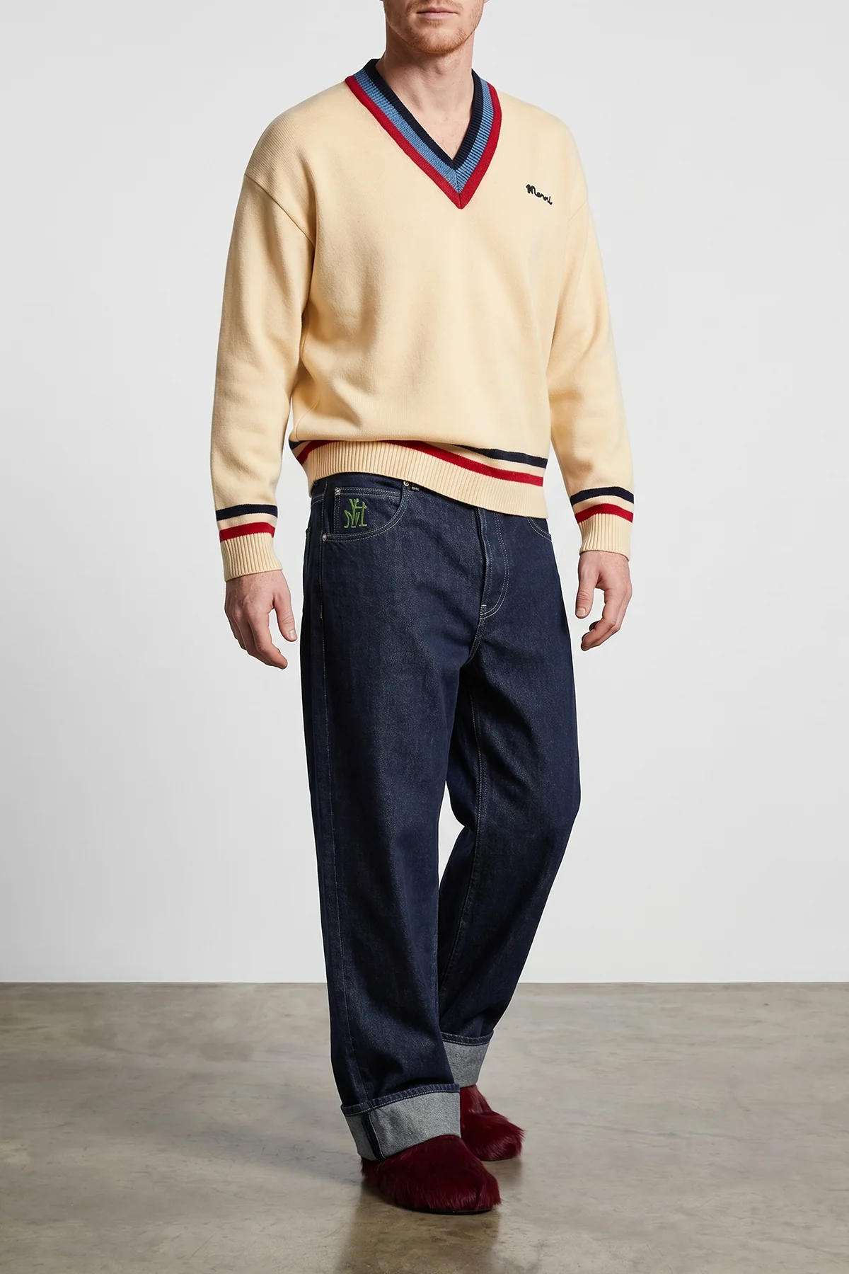 MARNI 32 rigid cotton denim jeans