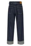 rigid cotton denim jeans