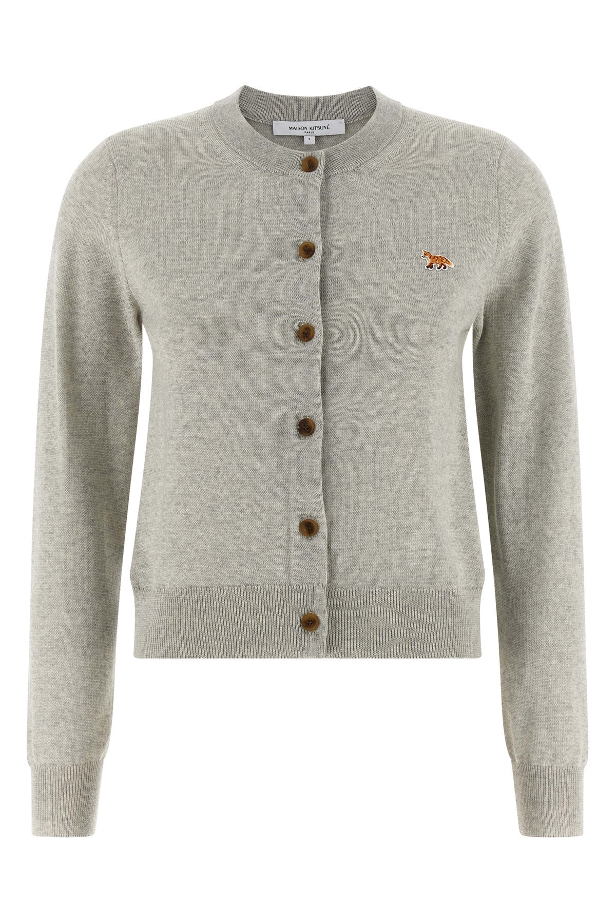 MAISON KITSUNÉ XS extrafine mélange wool cardigan