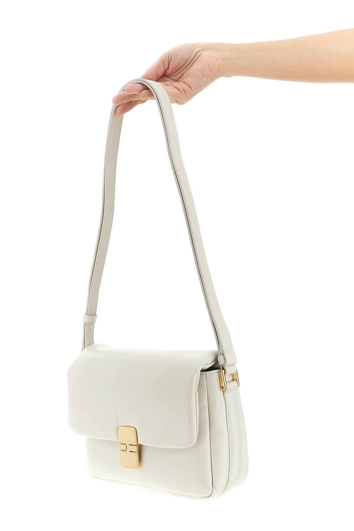 A.P.C. OS small grace soft shoulder strap in soft cowhide leather