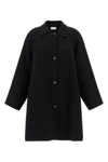 the row ina coat redefines the codes of outerwear through sculptural volumes and