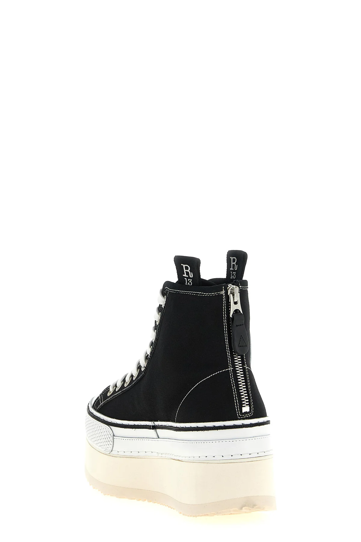the courtney r13 sneakers redefine classic volumes through a high-top silhouet