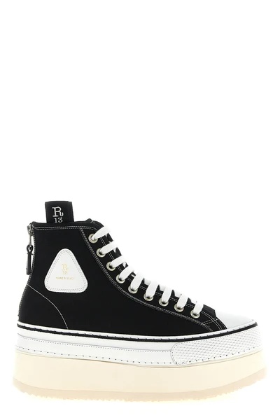 the courtney r13 sneakers redefine classic volumes through a high-top silhouet