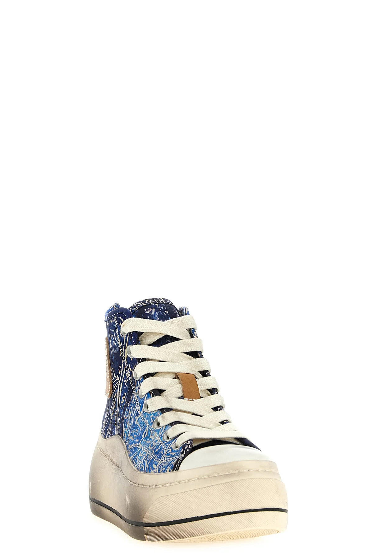 kurt bandana print silk sneakers
