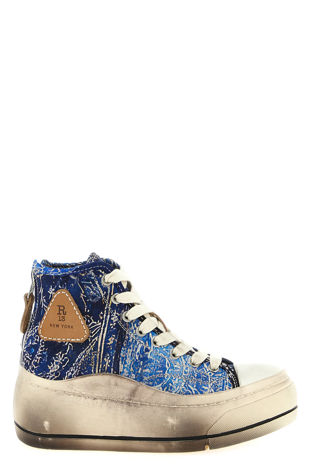 kurt bandana print silk sneakers