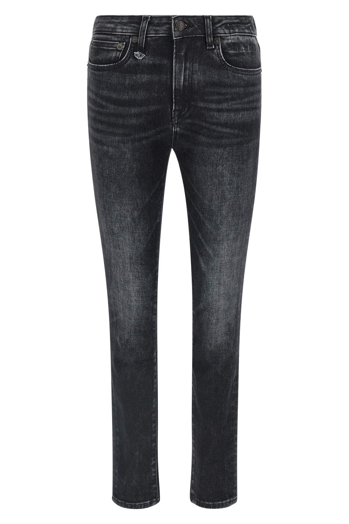 R13 24 alison used-effect stone washed stretch cotton denim jeans