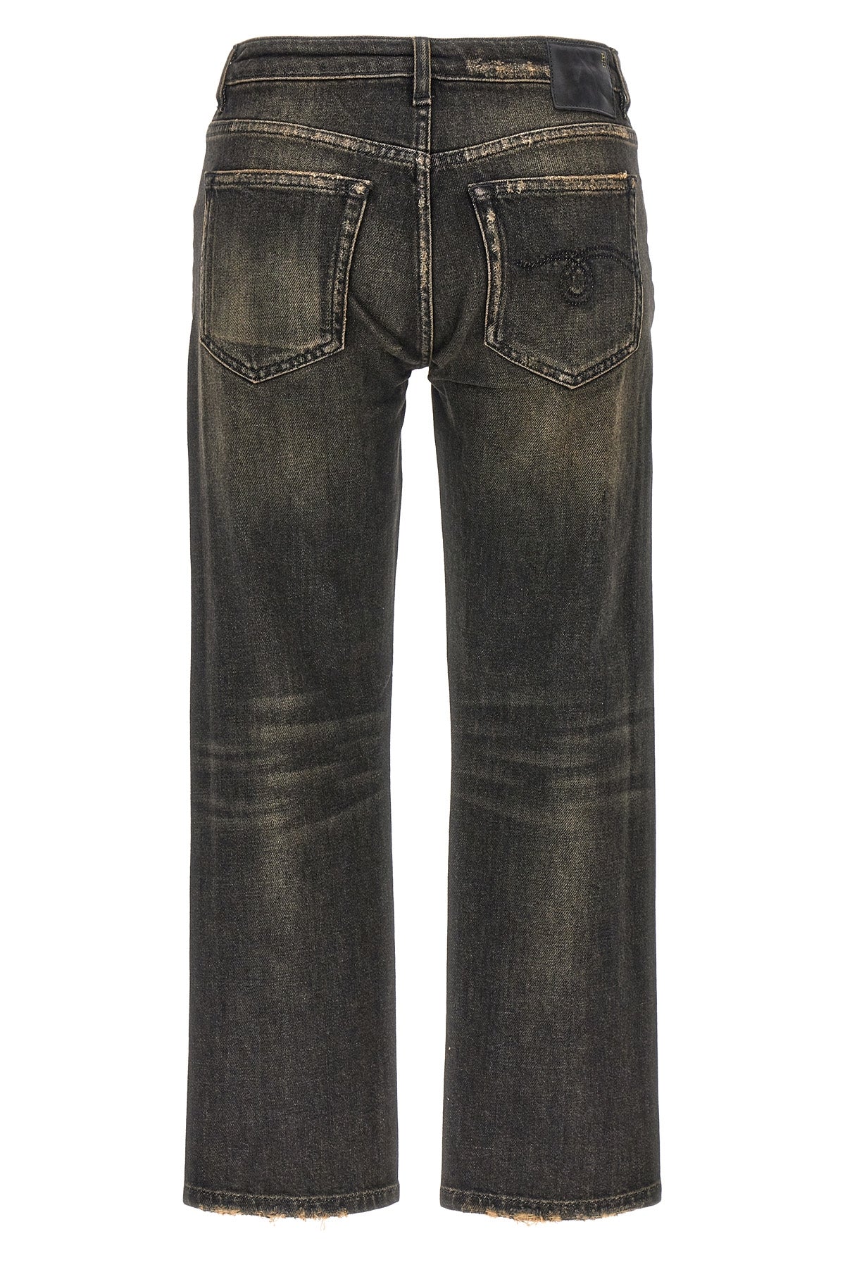 R13 24 boy straight stretch cotton denim jeans