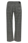 prince of wales pattern stretch cotton pants boy straight crop style