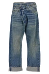 cross over cotton denim jeans