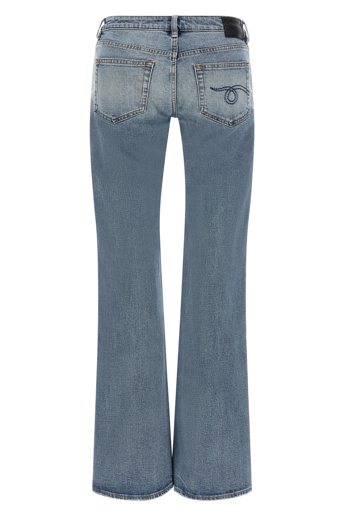 R13 24 the low-waisted jeans r13 boy flare define a flared silhouette through a tailo
