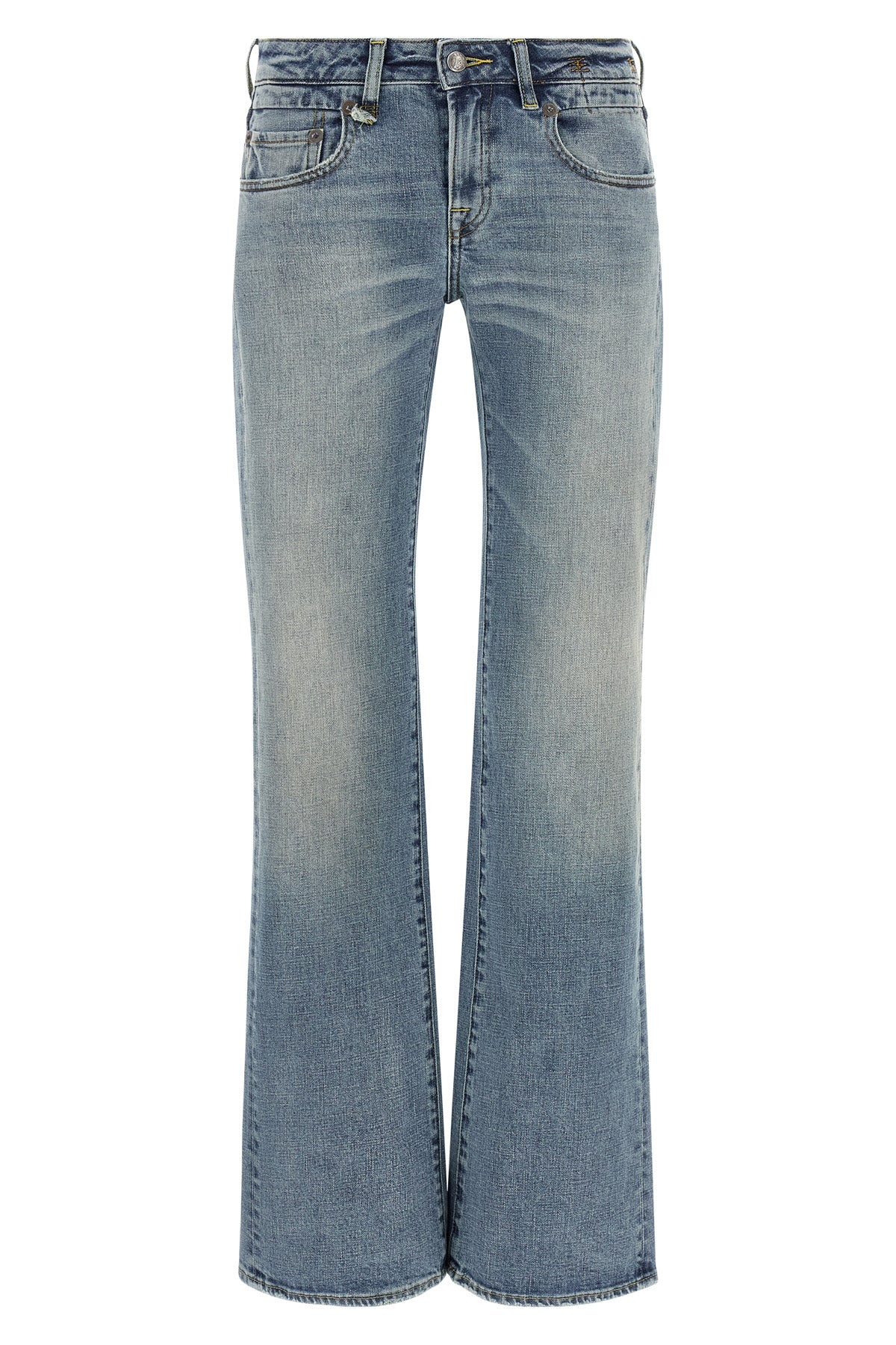R13 24 the low-waisted jeans r13 boy flare define a flared silhouette through a tailo